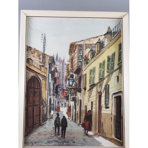 349 - After Corot: a colour print, landscape, in strip frame, a signed limited edition print, 