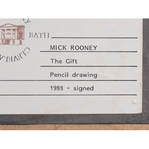 375 - Mick Rooney: pencil, 