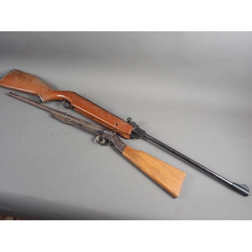 115 - A Webley Vulcan .22 air rifle and a vintage air rifle