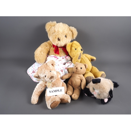 118 - A collection of modern mohair/other teddies, various