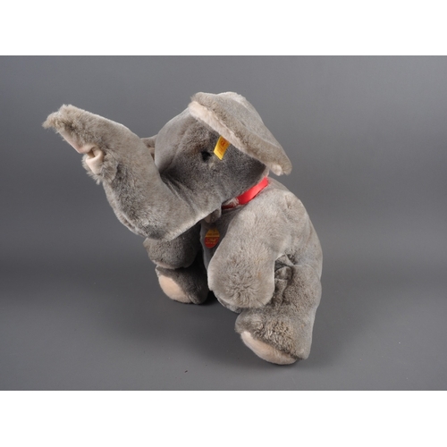 125 - A Steiff elephant, 12” high approx