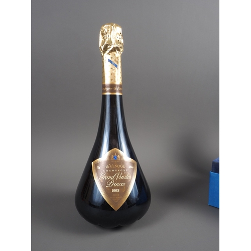 145 - A bottle of 1993 Grand Vinades Princes de Venice Brut Champagne, in original box with stopper