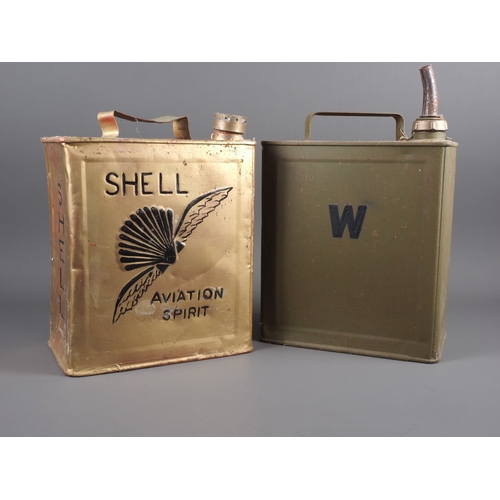 171 - A Shell Aviation petrol can, 12