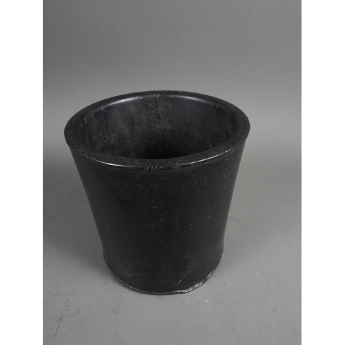 72 - A Chinese turned zitan brush pot, 6