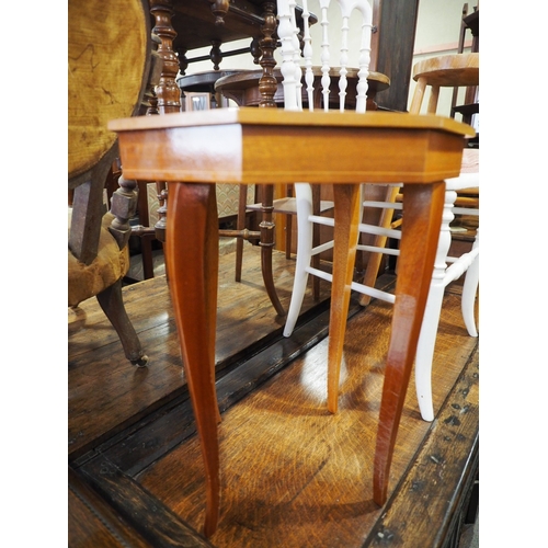 542 - A Sorrento marquetry octagonal top occasional table, 15