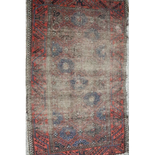 631 - Four Caucasian/Persian tribal rugs (worn), 58