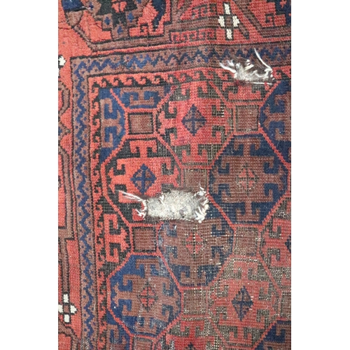 631 - Four Caucasian/Persian tribal rugs (worn), 58