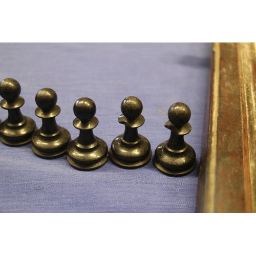 111 - A boxwood and ebonised Staunton style chess set, a Napoleon and Wellington chess set, a 