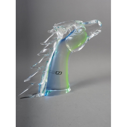 22 - A Murano glass figure of a horse’s head, 8