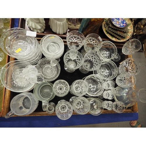 45 - A Tudor cut glass part table service and other table glass, various