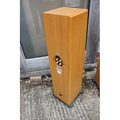 139 - A pair of Ruark Prelude II floor standing speakers, in oak finish cabinets, and an Arcam Solo CD pla... 