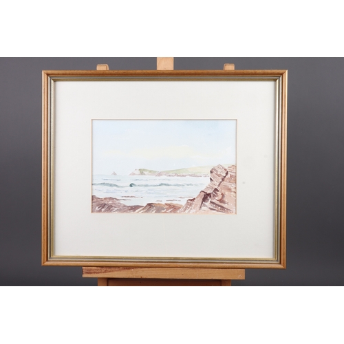 324 - H Anderson, 1998: watercolour coastal scene, in gilt frame, C Williams, '93: a watercolour, 