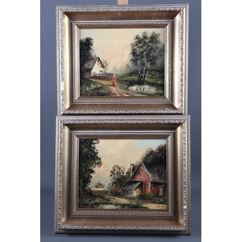 384 - Peter Jay: a pair of oil on boards, 