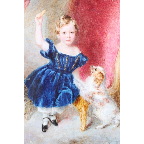 365 - William Egley: a pair of early 19th century portrait miniatures, children of the Clayton family of H... 