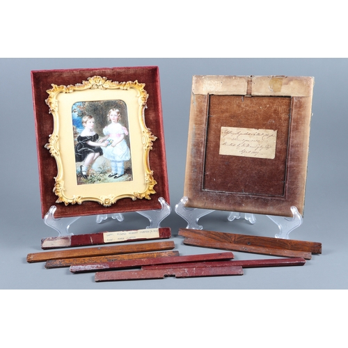 365 - William Egley: a pair of early 19th century portrait miniatures, children of the Clayton family of H... 