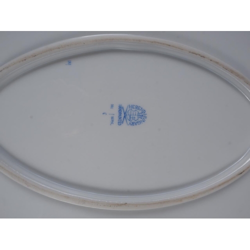 14 - A Herend oval meat plate, 16