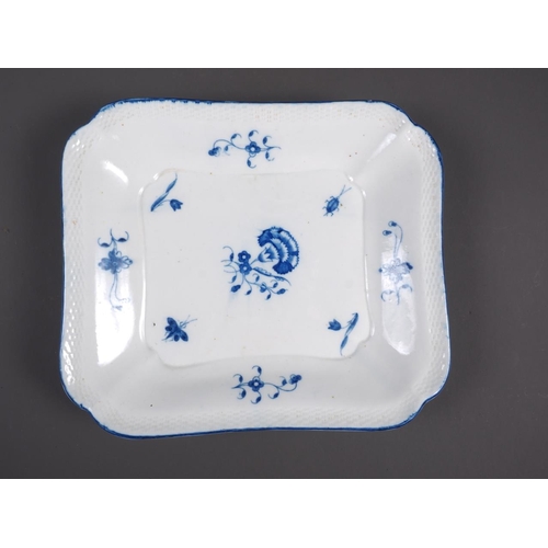 9 - A pair of Samson Paris Chinese export dishes, a similar plate, and a French blue and white rectangul... 