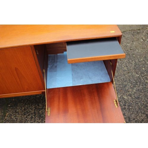 577 - An A H McIntosh & Co Ltd 1970s teak sideboard, fitted three drawers, two cupboards and drop-down... 