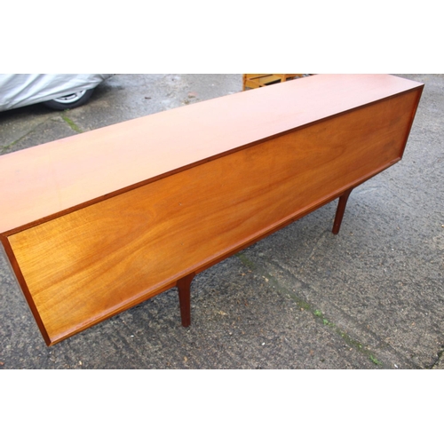 577 - An A H McIntosh & Co Ltd 1970s teak sideboard, fitted three drawers, two cupboards and drop-down... 