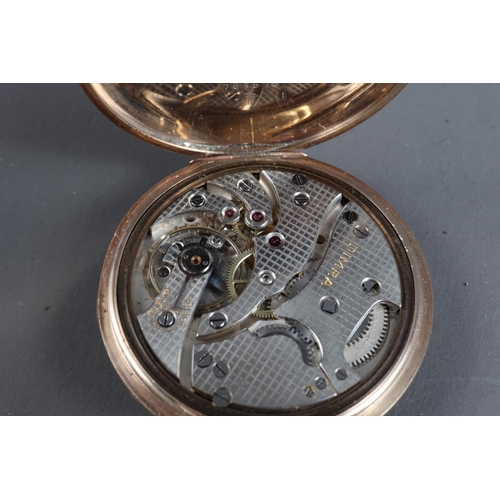 306 - A Kendal and Dent 9ct gold cased pocket watch with Dimera movement