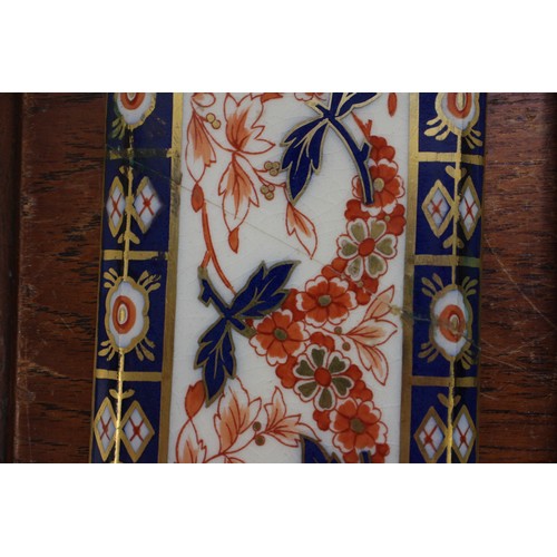 74 - Two pairs of Imari pattern door plates, two similar key plates, two similar handles, other various h... 