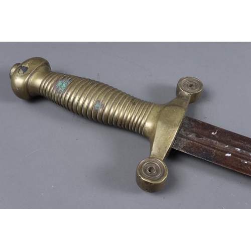 209 - A 19th century French Gladius type short sword, blade 19