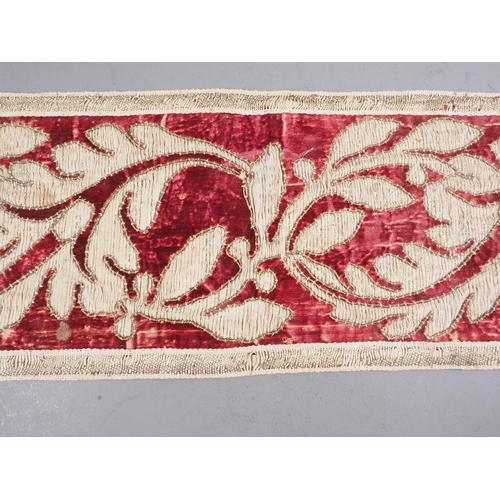 238 - An 18th century Spanish table runner with 