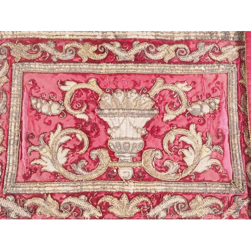 239 - A 17th century Spanish velvet runner with 