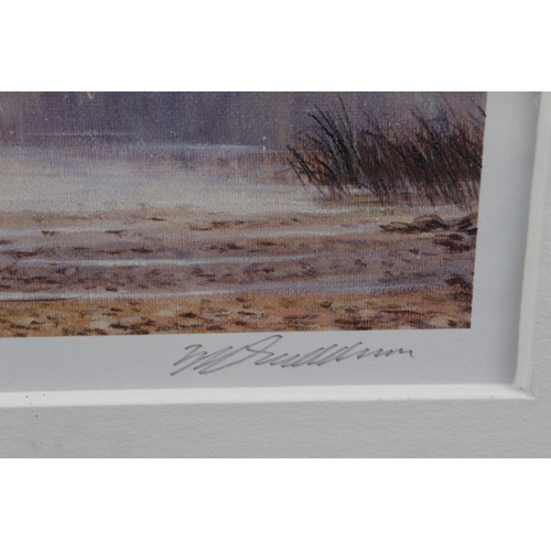 362 - Mike Fowler: a signed photograph, Haweswater, in gilt frame, and a signed colour print, Derwentwater... 