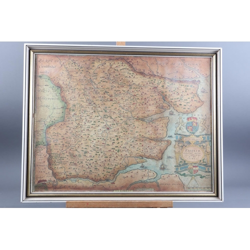 372 - After Saxton: a map of Essex, in white strip frame