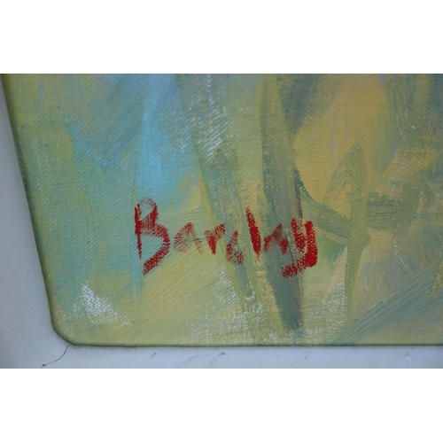 411 - Muriel Barclay: oil on canvas, 