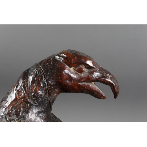 189 - A late 17th century carved oak eagle with spread wings, 15