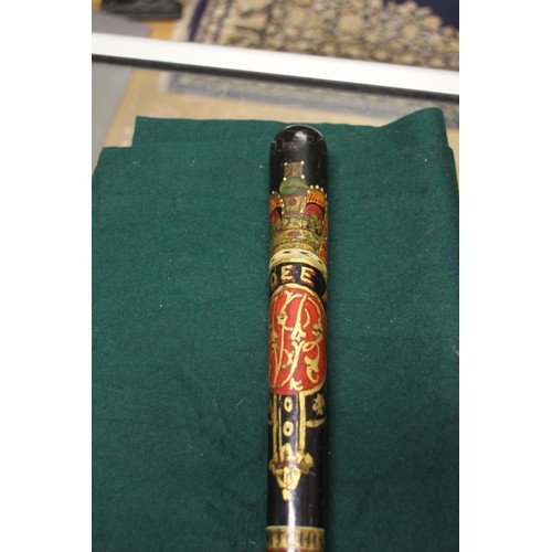 221 - A Victorian Aberdeenshire River Dee Police Superintendent truncheon, 17 1/2