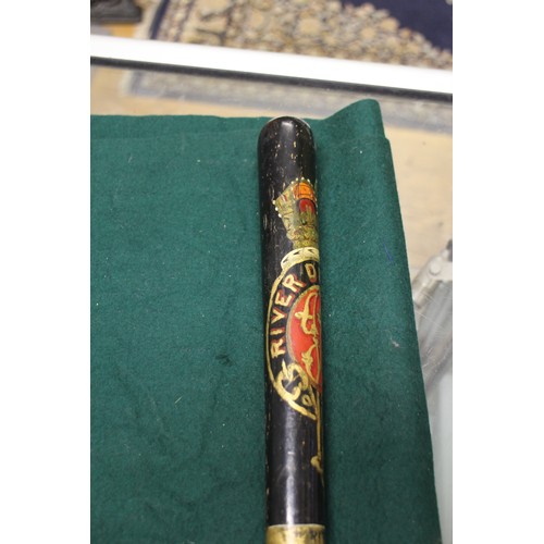 221 - A Victorian Aberdeenshire River Dee Police Superintendent truncheon, 17 1/2