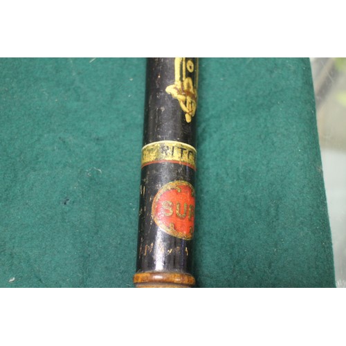 221 - A Victorian Aberdeenshire River Dee Police Superintendent truncheon, 17 1/2