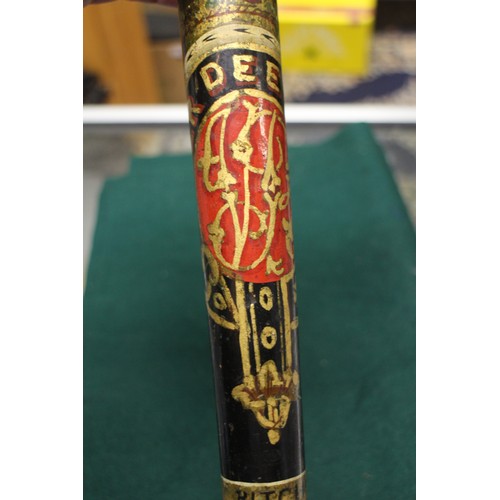 221 - A Victorian Aberdeenshire River Dee Police Superintendent truncheon, 17 1/2