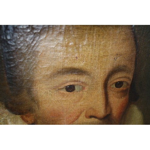 407 - An early 17th century oil on canvas portrait of Alderman Richard Hill, purchaser of Charterhouse Cov... 