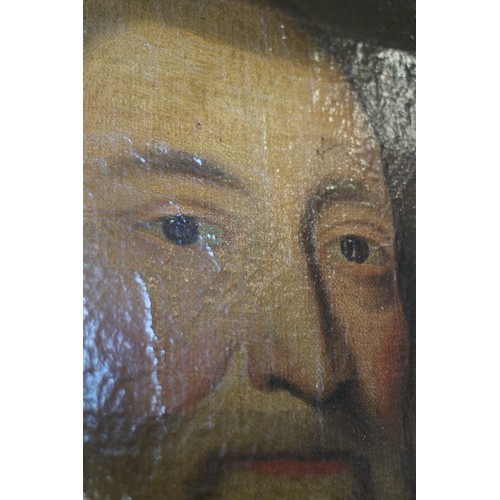 407 - An early 17th century oil on canvas portrait of Alderman Richard Hill, purchaser of Charterhouse Cov... 