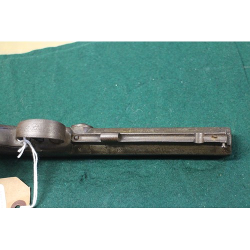 213 - A 19th century percussion cap pistol, by Venables Oxford (for restoration)