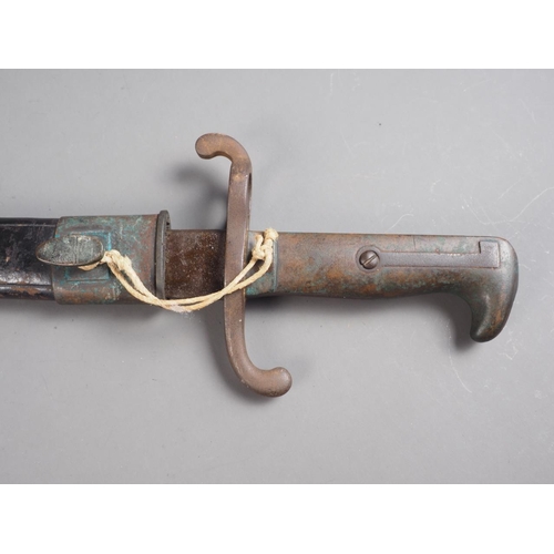 183 - A 19th century sword bayonet, 25