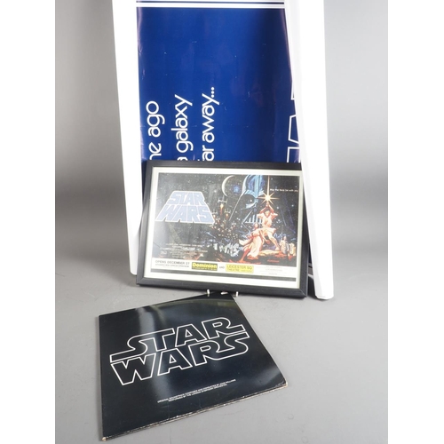 224 - A star wars poster, lobby card and album