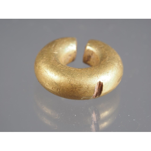 312 - A late Bronze Age penannular ring, 9.27g, 18.3mm x 17.5mm, with report from H M Coroner 2020T77 PAS ... 