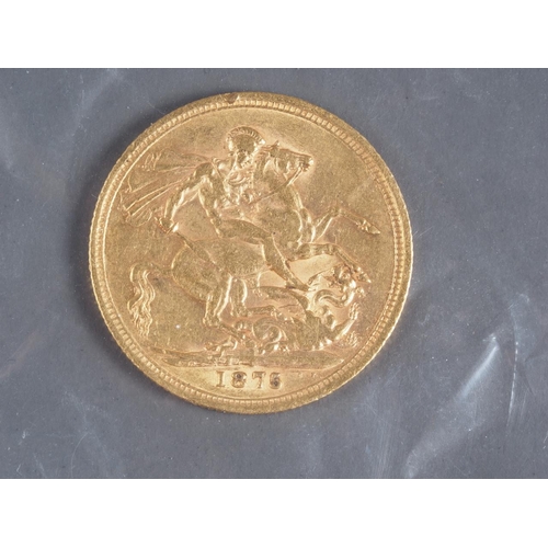 338 - A gold sovereign, dated 1875