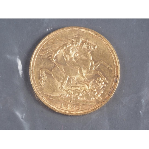 339 - A gold sovereign, dated 1888