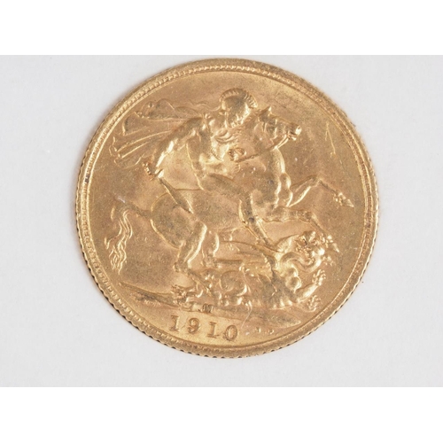 341 - A gold sovereign, dated 1910