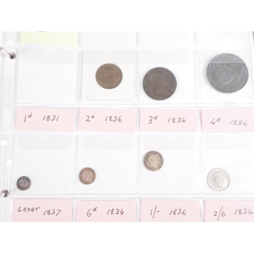 359 - Two albums of British silver and other coinage from King Charles II to the present day