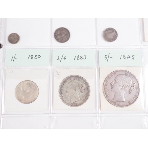 359 - Two albums of British silver and other coinage from King Charles II to the present day