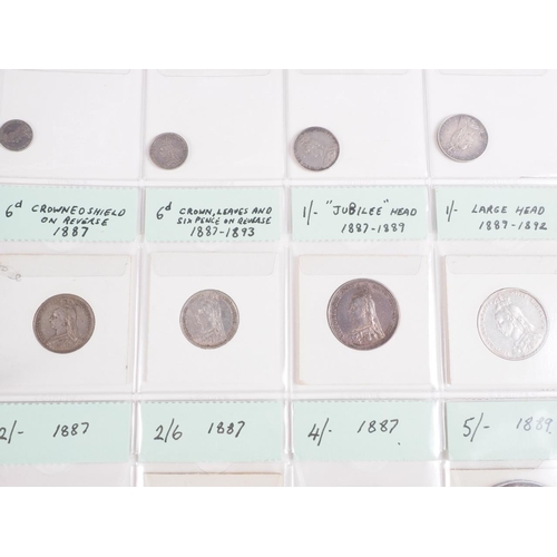 359 - Two albums of British silver and other coinage from King Charles II to the present day