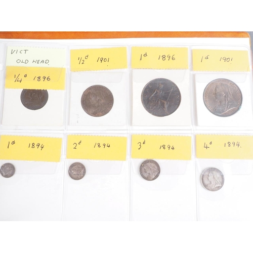 359 - Two albums of British silver and other coinage from King Charles II to the present day