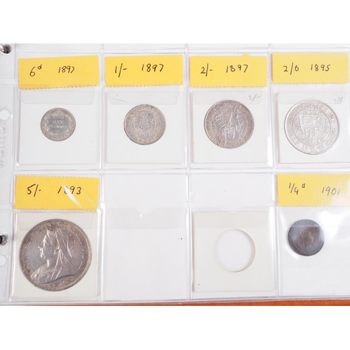 359 - Two albums of British silver and other coinage from King Charles II to the present day